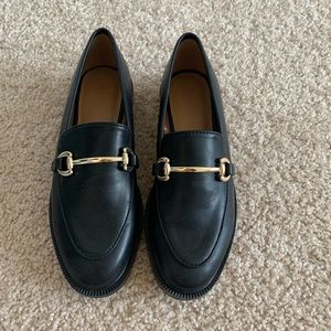 Black loafers